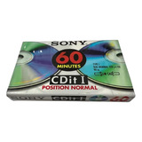 Fita Cassete K7 Sony Cdit I 60 Minutos Áudio Lacrada México