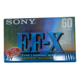 Fita Cassete K7 Sony Ef x 60 Minutos Lacrada Nova Virgem