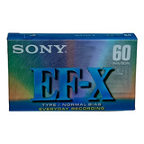 Fita Cassete K7 Sony Ef X60 Type 1 Normal Bias 120 Us Eq