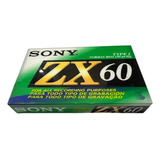 Fita Cassete K7 Sony Zx60 60 Minutos Áudio Lacrada Korea
