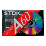 Fita Cassete K7 Tdk 60 Typei 1 Normal Position Nova Lacrada