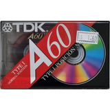 Fita Cassete K7 Tdk A60 Type Posicion Normal