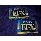 Fita Cassete K7 Virgem Sony Ef x 60 Minutos Japão Lacrada