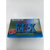 Fita Cassete K7 Virgem Sony Ef x 60 Minutos Lacrada