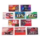 Fita Cassete Lote 10 Unidades Virgens Sony Tdk Basf Aiwa