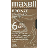 Fita Cassete Maxell Bronze Standard 6hrs