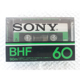 Fita Cassete Sony Bhf 60 Min Virgem E Lacrada Made In Japan
