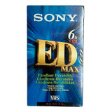 Fita Cassete Sony Ed Max Vhs T 120 6hrs  produto Novo