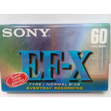 Fita Cassete Sony Ef x 60 Min Lacrada