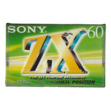 Fita Cassete Sony Zx 60 Min Lacrada An 2