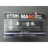 Fita Cassete Tdk Ma 60 Min Metal Type Iv 1982 Virgem Japan