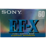 Fita Cassete Virgem Sony Ef x 60 Min lacrada 