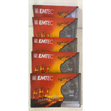 Fita Cassette Emtec fe I 90 E 60 Min fab in Am 5 Fita Lacr 