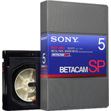 Fita Cassette Sony Bct 5ma Betacam Sp Vídeo 5min pequena 