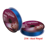 Fita Cetim N 5 22 Mm Rolo Com 50 Metros Progresso Cor 214 Azul Royal