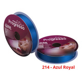 Fita Cetim N 5 22 Mm Rolo Com 50 Metros Progresso Cor 214 Azul Royal