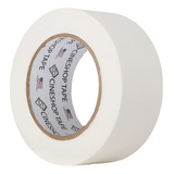 Fita Cinegaff De Tecido 100 Algodão Branco Fosco 48mmx50mts