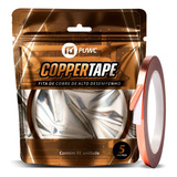 Fita Cobre Adesiva Térmica Blindagem Guitarra 5 Metro X 5mm