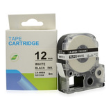 Fita Compativel Lc 4wbn4 Rotulador Epson Branca 12mm Lw300