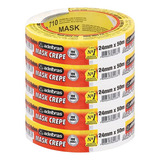 Fita Crepe Adelbras 24 Mm X 50 Metros Mask 710 Branca 5 Unid