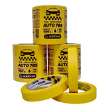 Fita Crepe Automotiva Amarela 18mmx40m Caixa C 18 Rolos