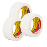 Fita Crepe Larga 48x50m Uso Geral Adelbras Mask 710 3 Rolos Cor Branco