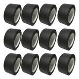 Fita Crepe Preta Alta Fixação 48mm X 50m 12 Unidades