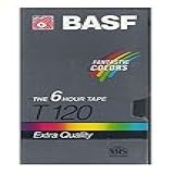Fita De 6 Horas VHS BASF T120 De Qualidade Extra