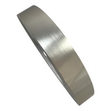 Fita De Borda Pvc Aço Escovado 35mm X 10m