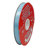Fita De Cetim Trader 10mm N 2 Com 50 Metros Seda Poliéster Cor 129 Azul Claro