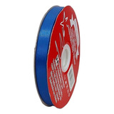 Fita De Cetim Trader 10mm N 2 Com 50m Seda Poliéster Cor Azul 040 Royal