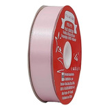 Fita De Cetim Trader 22mm N 05 Com 50 Metros Seda Poliéster Cor 004 Rosa Bebê