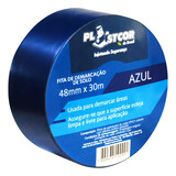 Fita De Demarcação De Solo Pisos Pavimentos 48mm X 30 M Pvc Cor Azul