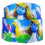 Fita De Gorgurão 38mm N 9 Smurfs
