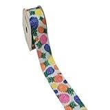 Fita De Gorgurão Estampada 38mm Sinimbu N 9 Abacaxi