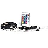 Fita De LED à Prova D água 5 V USB RGB Fita De LED SMD 5050 Luzes De Fita LED Que Mudam De Cor Com Controle Remoto Para TV Quarto Iluminação Doméstica Cozinha Fitas Flexíveis 2 M 60 LEDs 