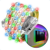 Fita De Led Colorida Luz Rgb 2 Metros A Pilha Quarto Cordão Tensão De Operação 5v 127v