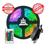 Fita De Led Rgb Usb 5 Metros Controle Decoração Tensão De Operação 12v 110v 220v