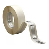 Fita De Papel De Canto Drywall C Reforço Metálico 30mx50mm
