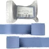 Fita De Seda De Chiffon Com Franja Feita à Mão 4 Cm X 11 Jarda Fita Azul Claro Com Bordas Desgastadas Para Convites De Casamento Buquês De Noiva Embrulho De Caixa De Presentes