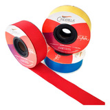 Fita De Tafetá Cinderela 25mm C 50 Metros Cor Pink