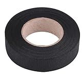 Fita De Tecido Automotivo Para Chicote De Fios Fita De Tear Elétrico De Tecido Fita De Tecido Preta à Prova De Calor Para Cabo De Isolamento De Proteção De Envoltório Elétrico 19mm 15m