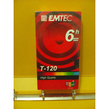 Fita De Video Vhs Emtec T 120 High Quality