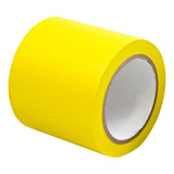Fita Demarcação Solo Amarela 10cm X 30m 1 Rolo Cor Amarelo