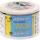 Fita Dupla Face Adelbras 0639000002 Multicor Pacote De 6