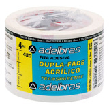 Fita Dupla Face Adelbras 18x30 Kit C 4 Rolos