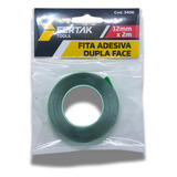 Fita Dupla Face Fixa Forte Transparente 12mmx 2m Fertak Cor Incolor Lisa