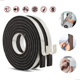 Fita Ecovedamax 11x2mm 10 Metros Veda Porta Fresta Multiuso Espuma Adesiva Para Vedação Janela Gaveta Armario Móveis Anti impacto Proteção Poeira Pó Vento Chuva Calor Frio Térmico