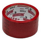 Fita Entelagem Vermelho 48mm X 50 Metros Fitpel 1 Linha