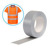 Fita Faixa Refletiva Uniformes Coletes Cinza 100m X 5cm